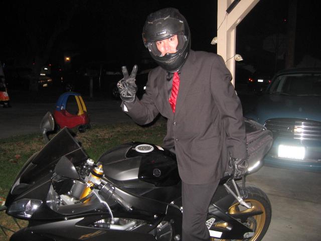 Fun to ride in a suit